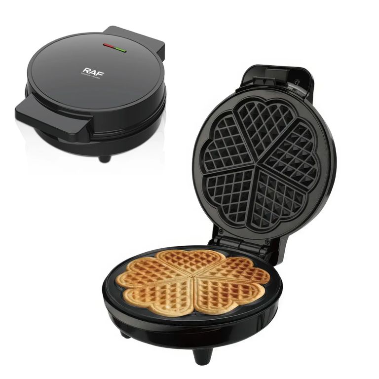Máquina Gofrera para Wafles con Estilo de Corazón - Raf R2224