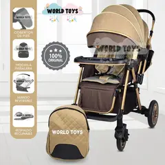 BABY - Coche Cuna de Lujo «LONDRES II» Edición Limitada Beige