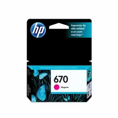 HP - CARTUCHO DE TINTA 670 MAGENTA