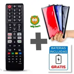 GENERICO - Control Remoto Para tv Samsung Smart 4k 2024 + funda