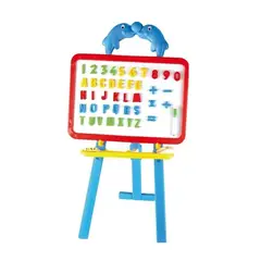 GENERICO - Pizarra Magnética Doble Cara Números y Letras 41 piezas