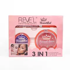 REVE'L PROFESSIONAL - 3 EN 1 SET MAQUILLAJE BEAUTIFUL TONO 4