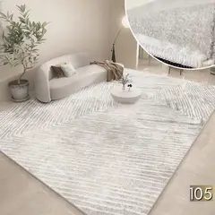 GENERICO - ALFOMBRA SEDA SINTETICA 227X180cm FS-105