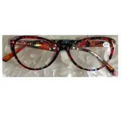 GENERICO - Montura de Lentes con Medida Lente de Gato +1 PL1939 Tornasolado