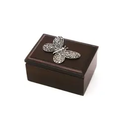 ARGENTARIA - Caja Bisagra Mariposa - Plaqué y Madera