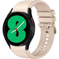 GENERICO - Correa Silicona para Samsung Watch 7 - Beige