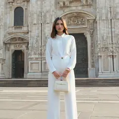 CAMILA VIALI - Blusa Kathlyn manga Larga en Perla