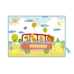 VOLTERETAS - Cortina de Automóvil para Niño Celeste