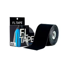 GENERICO - PARCHES FL TAPE ENTRENAR UNISEX - KINESIO TAPE NEGRO