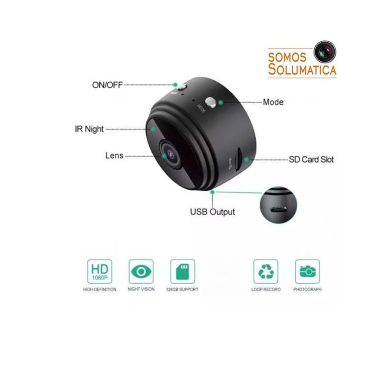 MINI CÁMARA ESPÍA A9 portátil