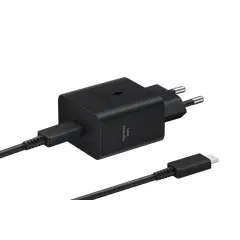 SAMSUNG - Cargador De Carga Rápida 45W Con Cable Negro
