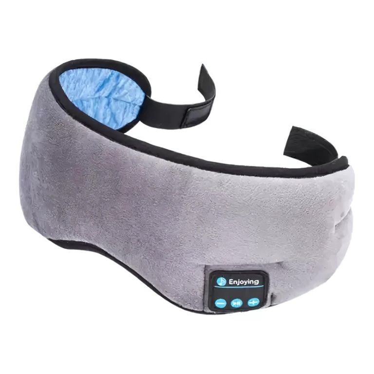 Máscara para Dormir con Audífonos Bluetooth - Gris oscuro - M