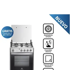 INDURAMA - COCINA CORUÑA Q 4 HORNILLAS CROMA