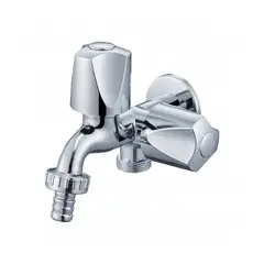 METUSA - Grifería Doble Perilla para Lavadora en ABS Cromado