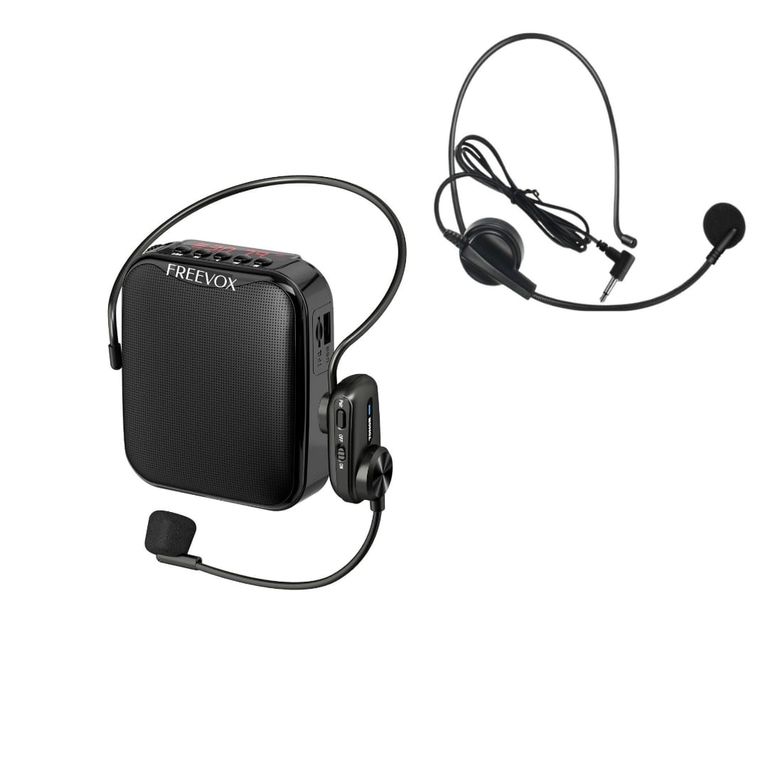 Mini Amplificador F-713 Micrófono Inalámbrico