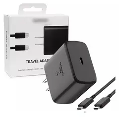 GENERICO - Cargador Compatible de Samsung 45w Carga Rapida S20 Note S21 S22 S23