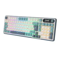 ROYAL KLUDGE - Teclado Mecánico Español Inalámbrico Rk S98 SkyBlue