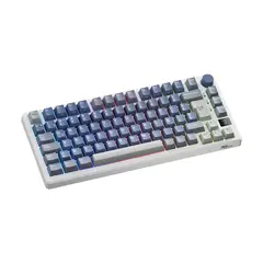 ROYAL KLUDGE - Teclado Mecánico Español Inalámbrico Rk M75 Ocean Blue