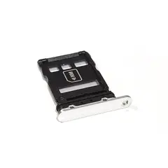GENERICO - Repuesto Bandeja SIM HUAWEI P50 PRO - DUAL SIM BLANCO PLATEADO