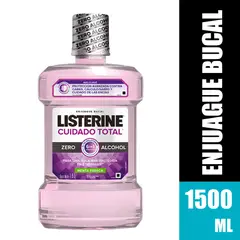 LISTERINE - Enjuague Bucal Cuidado Total Menta Fresca 1,5L
