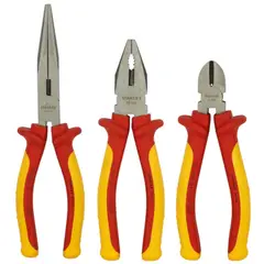 STANLEY - Alicates dieléctricos 1000V 3 piezas, MaxSteel