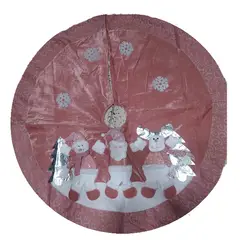 GENERICO - Piso para árbol de navidad rosado