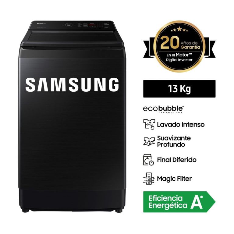 Lavadora Ecobubble WA13CG5441BVPE 13 Kg