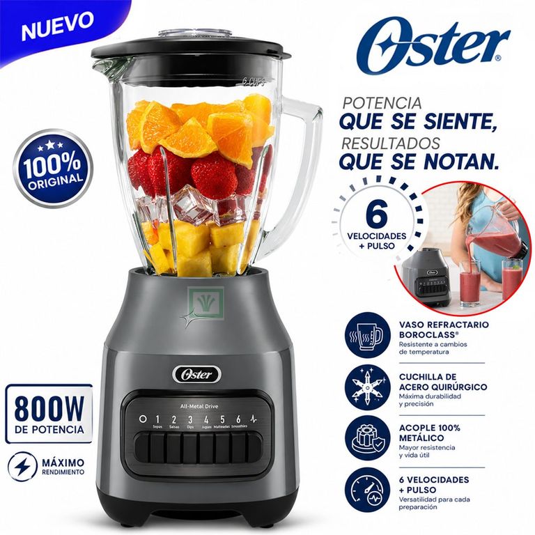 Licuadora 1.5L con 6 Velocidades BLSTPEG GPB Gris