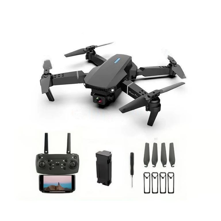 Drone E88 WiFi Doble Camara 4K + Estuche y Accesorios