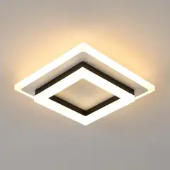 HOME NEAT - LED Lámparas de Techo Cuadrado Ø20cm 3 Colores para Pasillo