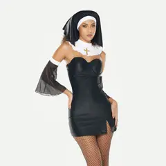 BOMBON ROJO - Disfraz de Halloween de Monja Sexy