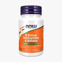 NOW - 8 Billion Acidophilus/Bifidus 60 Vcaps