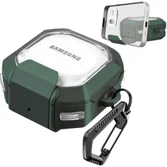 GENERICO - Funda transparente para Samsung Galaxy Buds 2 - Verde