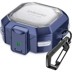 GENERICO - Funda transparente para Samsung Galaxy Buds 2 - Azul