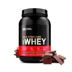 OPTIMUN NUTRITION - PROTEÍNA GOLD STANDARD WHEY 2LB SABOR CHOCOLATE SHAKER GRATIS