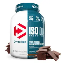DYMATIZE - Proteína aislada ISO 100 3lb - - Chocolate
