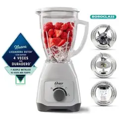 OSTER - Licuadora 2 Velocidades Tritura Hielo Blanco