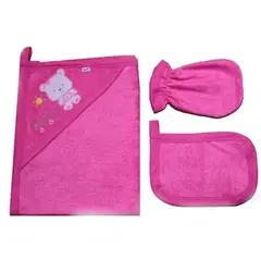 GENERICO - Toalla Con Capucha Para Bebe color Rosado