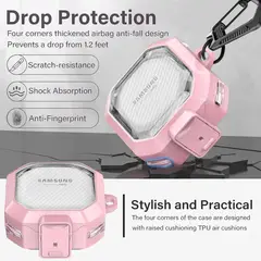 GENERICO - Funda transparente para Samsung Galaxy Buds 2 - Rosado