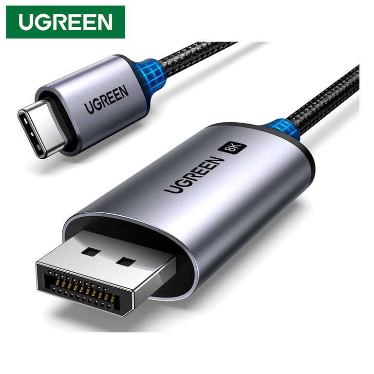 Cable Tipo C a DisplayPort 8k 60Hz Thunderbolt 3 4 - 2m