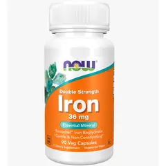 NOW - Iron 36 mg - Ferrochel 90 Veg caps