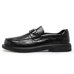 SHANDIAN - Zapato Formal Hombre Cuero Negro