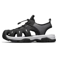 SHANDIAN - Sandalia de Trekking Para Explorar con Estilo Hombre Negro