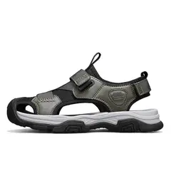 SHANDIAN - Sandalia de Trekking Para Explorar con Estilo Hombre Negro