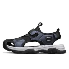 SHANDIAN - Sandalia de Trekking Para Explorar con Estilo Hombre Negro