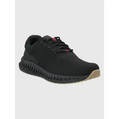 HUSH PUPPIES - Zapatilla Hombre Spinal Knit Lace Negro