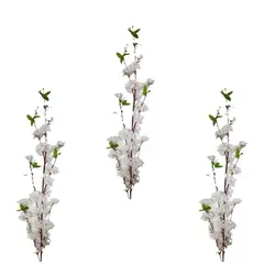 FLORIPA - Pack de 3 Varas De Flor De Durazno Blanca BG231348WT FLORIPASTORE