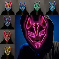 GENERICO - MASCARA DE ZORRO CON LUZ LED