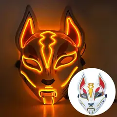 GENERICO - MASCARA DE ZORRO CON LUZ LED