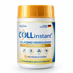 VISCOFAN COLLINSTANT - Colágeno Hidrolizado Alemán Ultra Premium 200g con Péptidos Bioactivos COLLinstant Viscofan 100% Puro